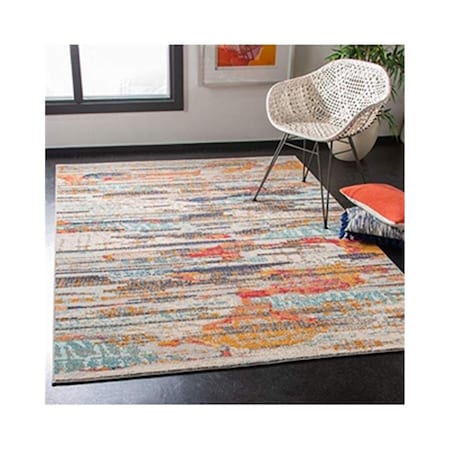 Safavieh 5 ft. 3 in. x 7 ft. 6 in. Madison Contemporary Rectangle Area Rugs Ivory & Multi Color MAD419C-5